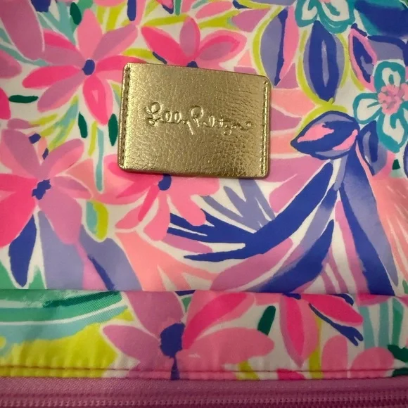 Lilly Pulitzer Pink and Blue Floral Backpack - Picture 2 of 10